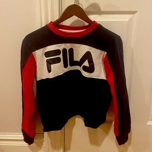 FILA cropped crewneck